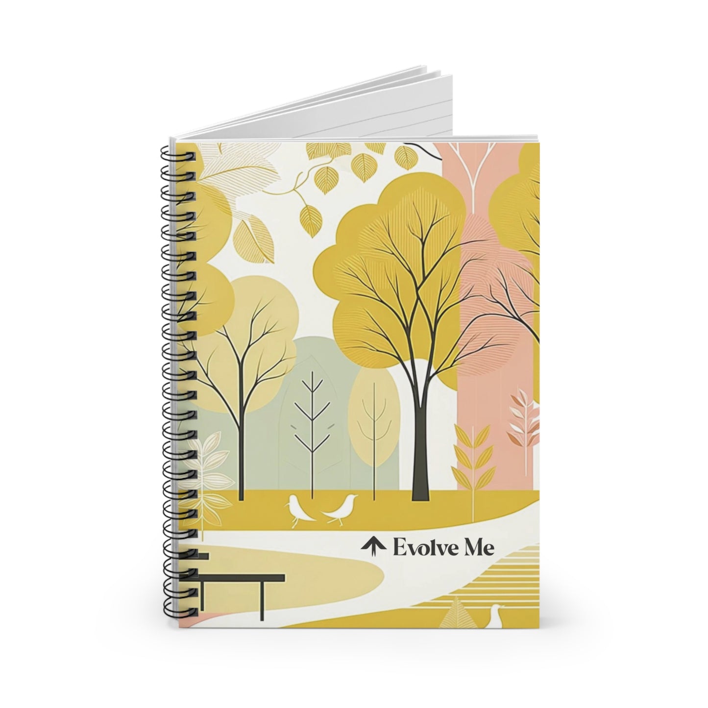 Autumnal serenity with whimsical trees