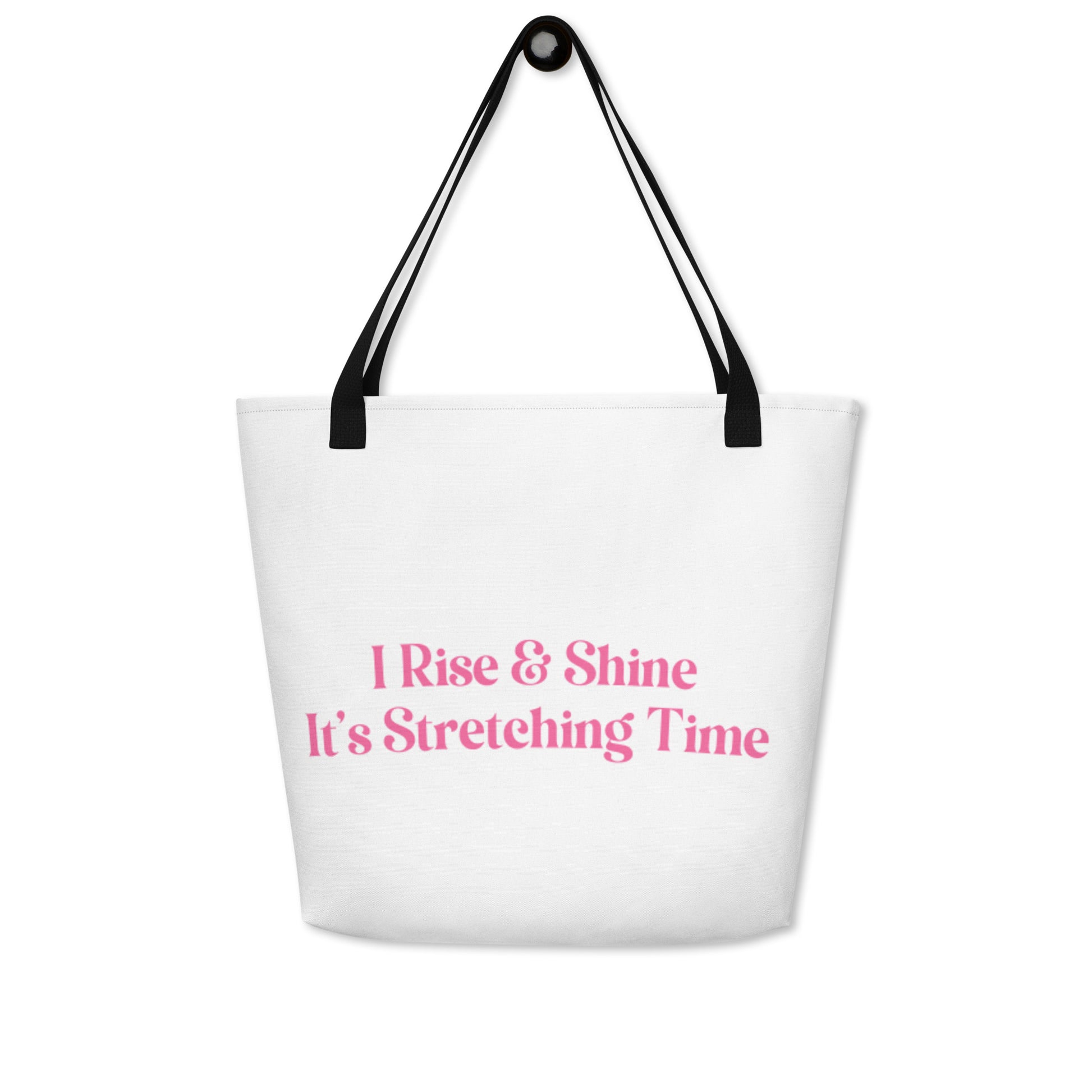 Awake Large Tote Bag Back message 