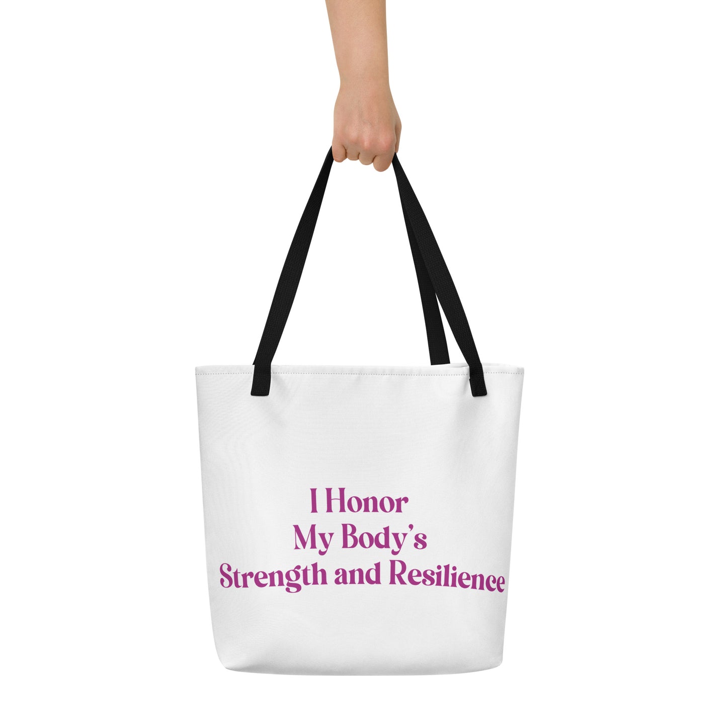 Acknowledge Large Tote Bag