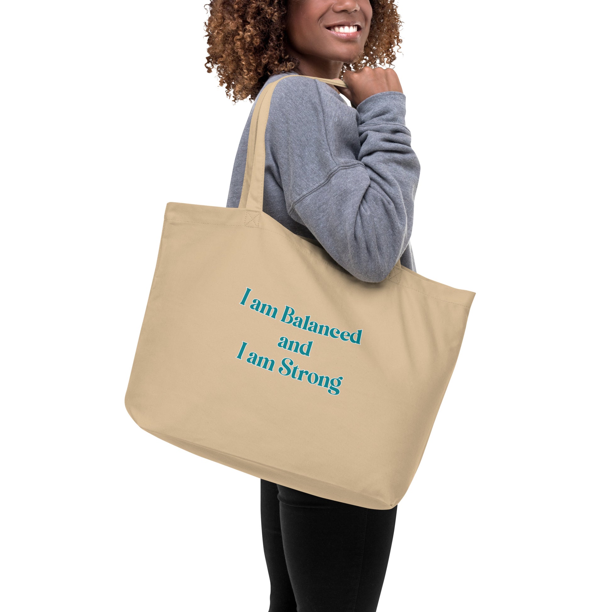 Balance Large organic tote bag