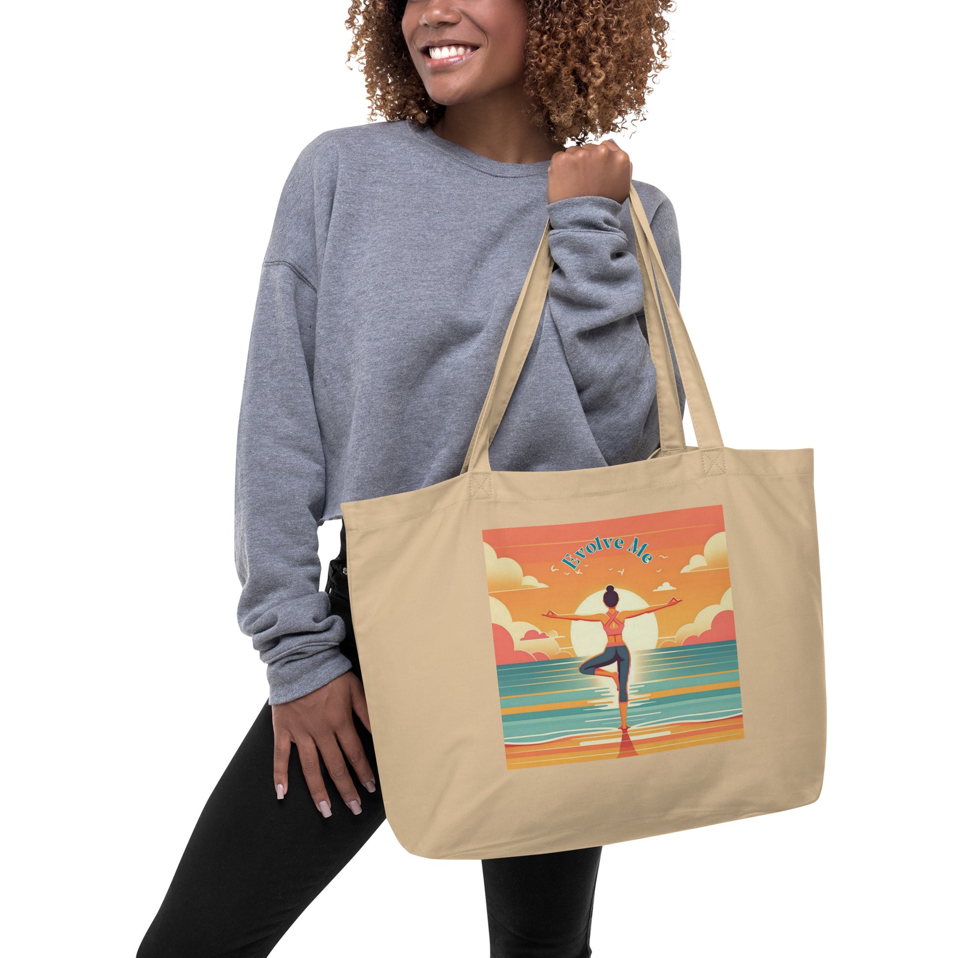 Balance Large organic tote bag