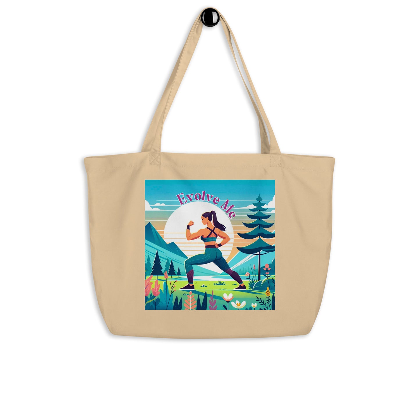 Acknowledge Large organic tote bag