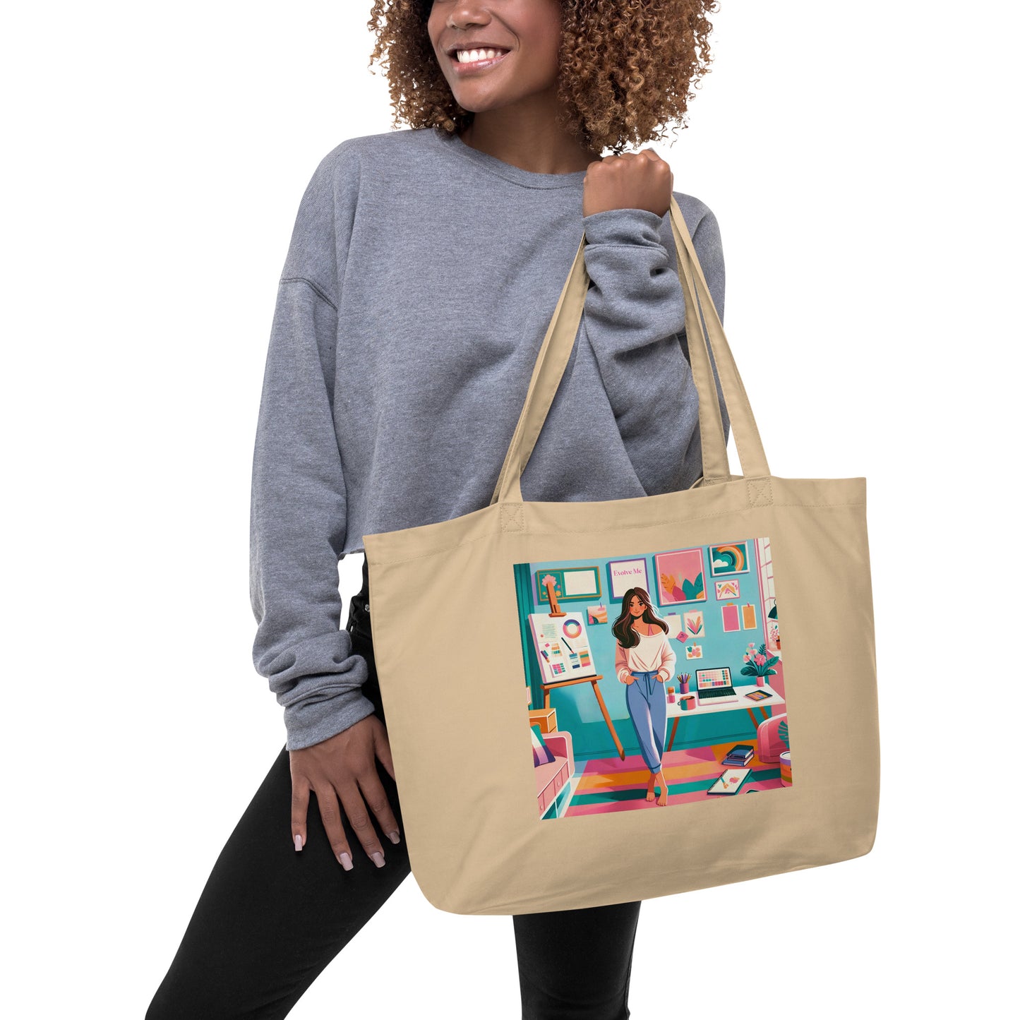 Envision Large organic tote bag