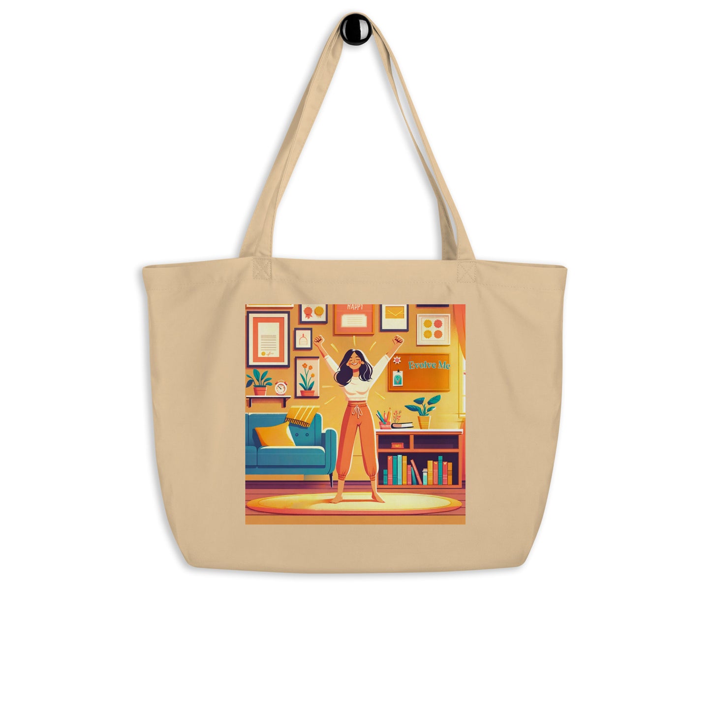 Recognize Large organic tote bag