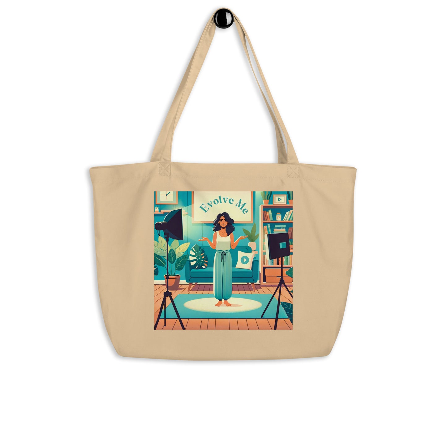 Share Large organic tote bag