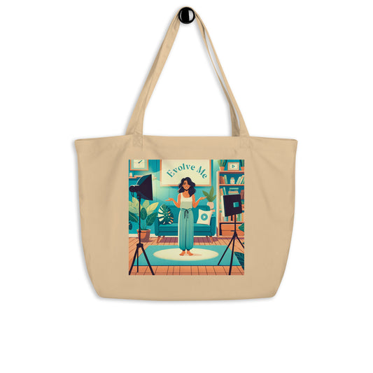 Share Large organic tote bag