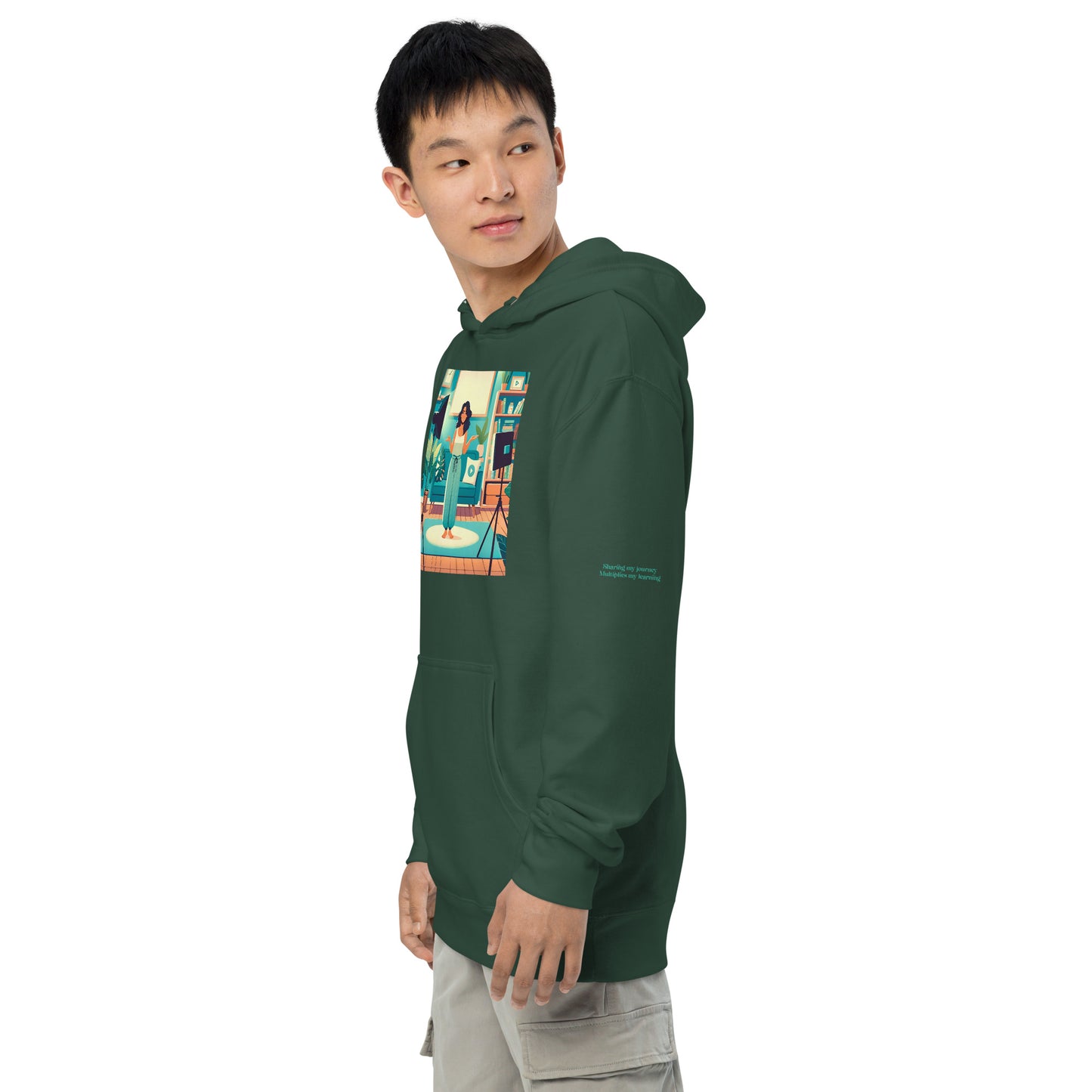 Share Unisex midweight hoodie