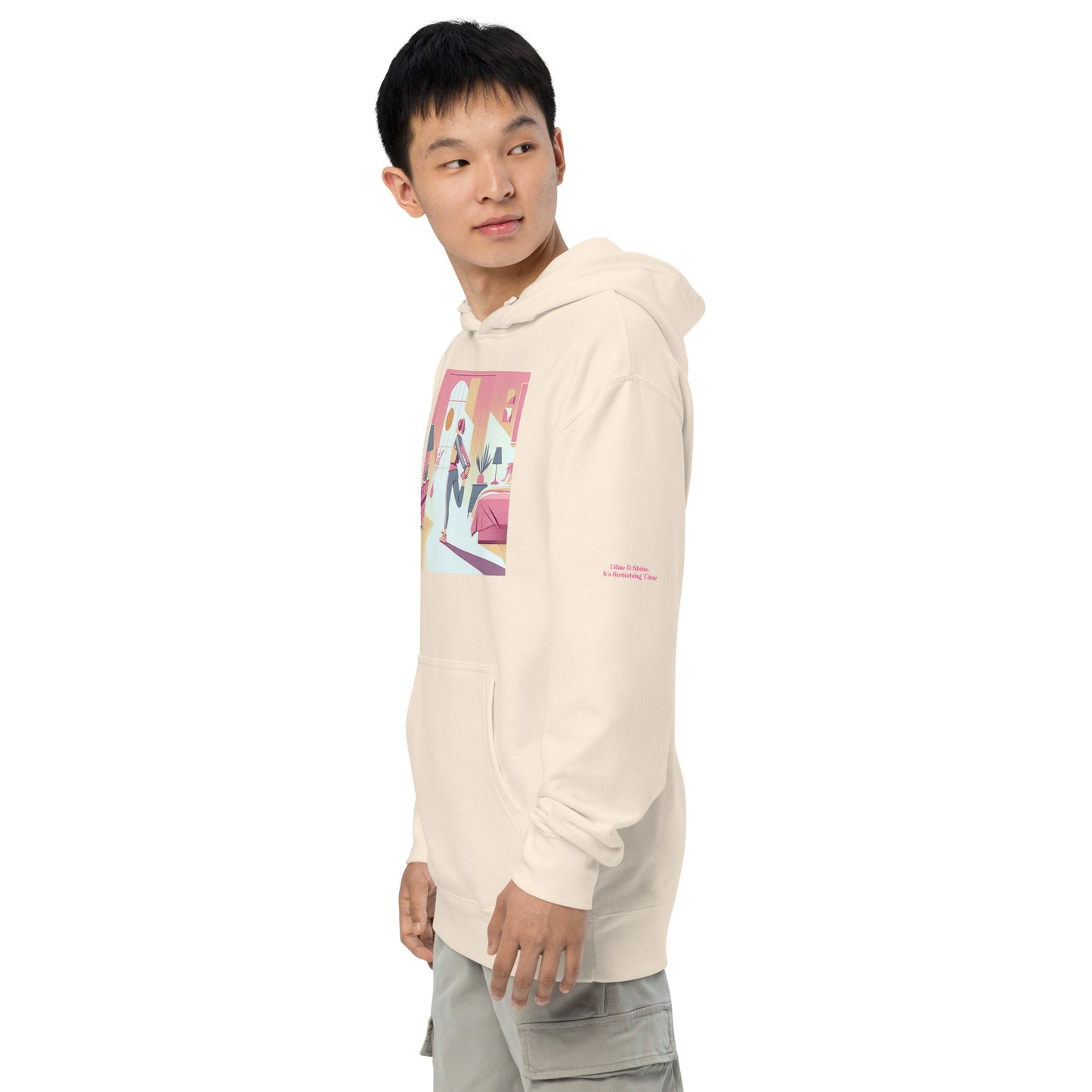 Awake Unisex midweight hoodie Left sleeve