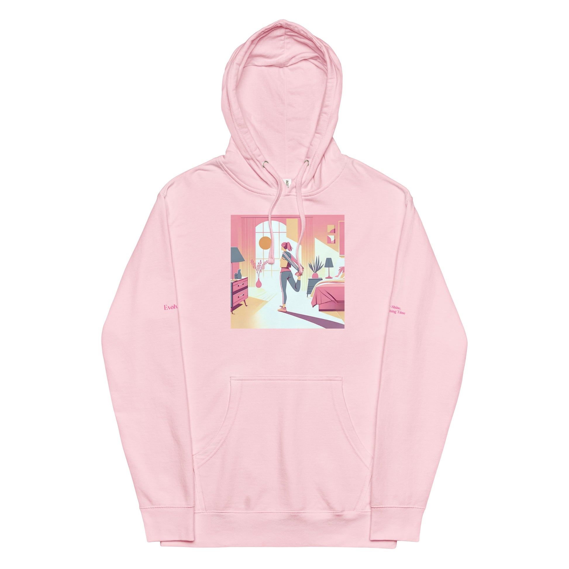 Awake Unisex midweight hoodie Pink 