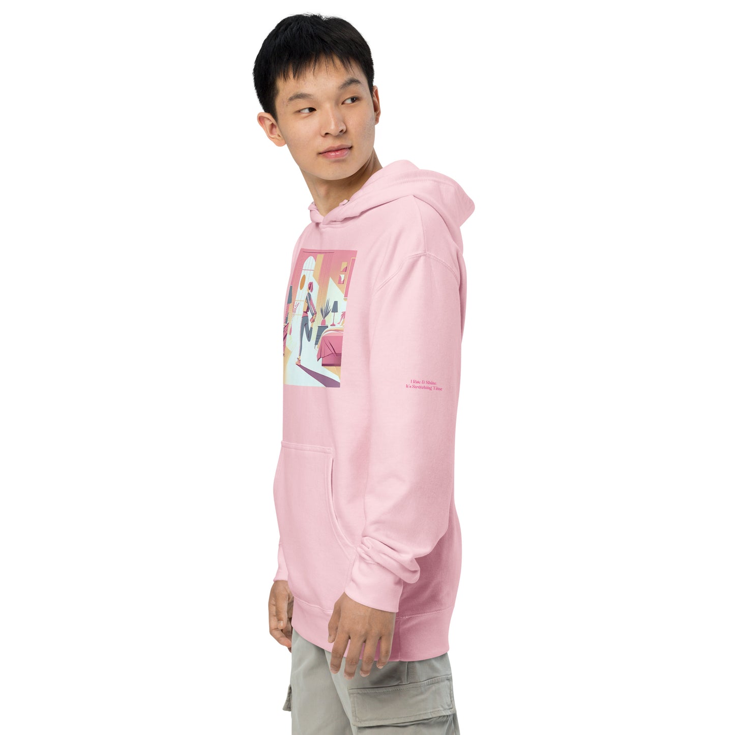 Awake Unisex midweight hoodie Left sleeve 