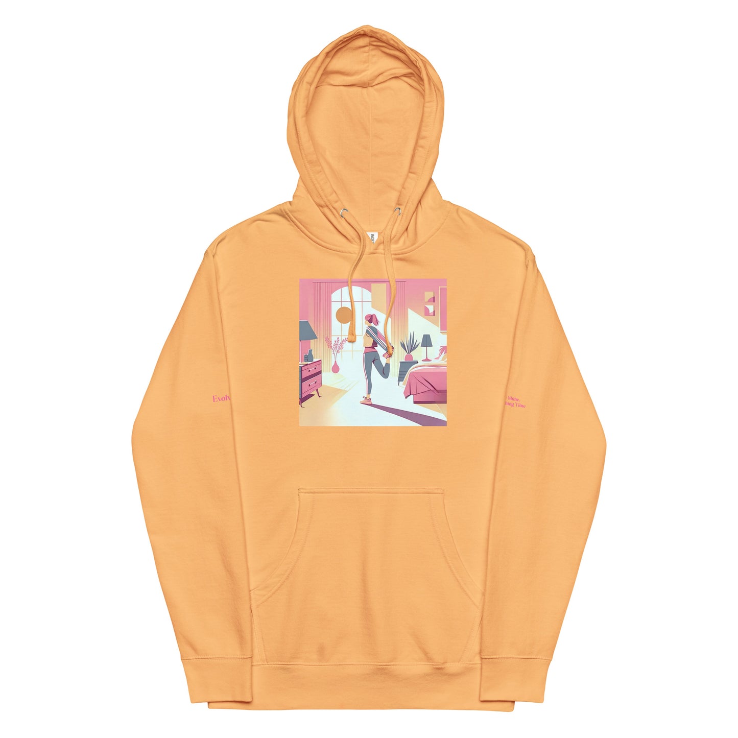 Awake Unisex midweight hoodie Orange 