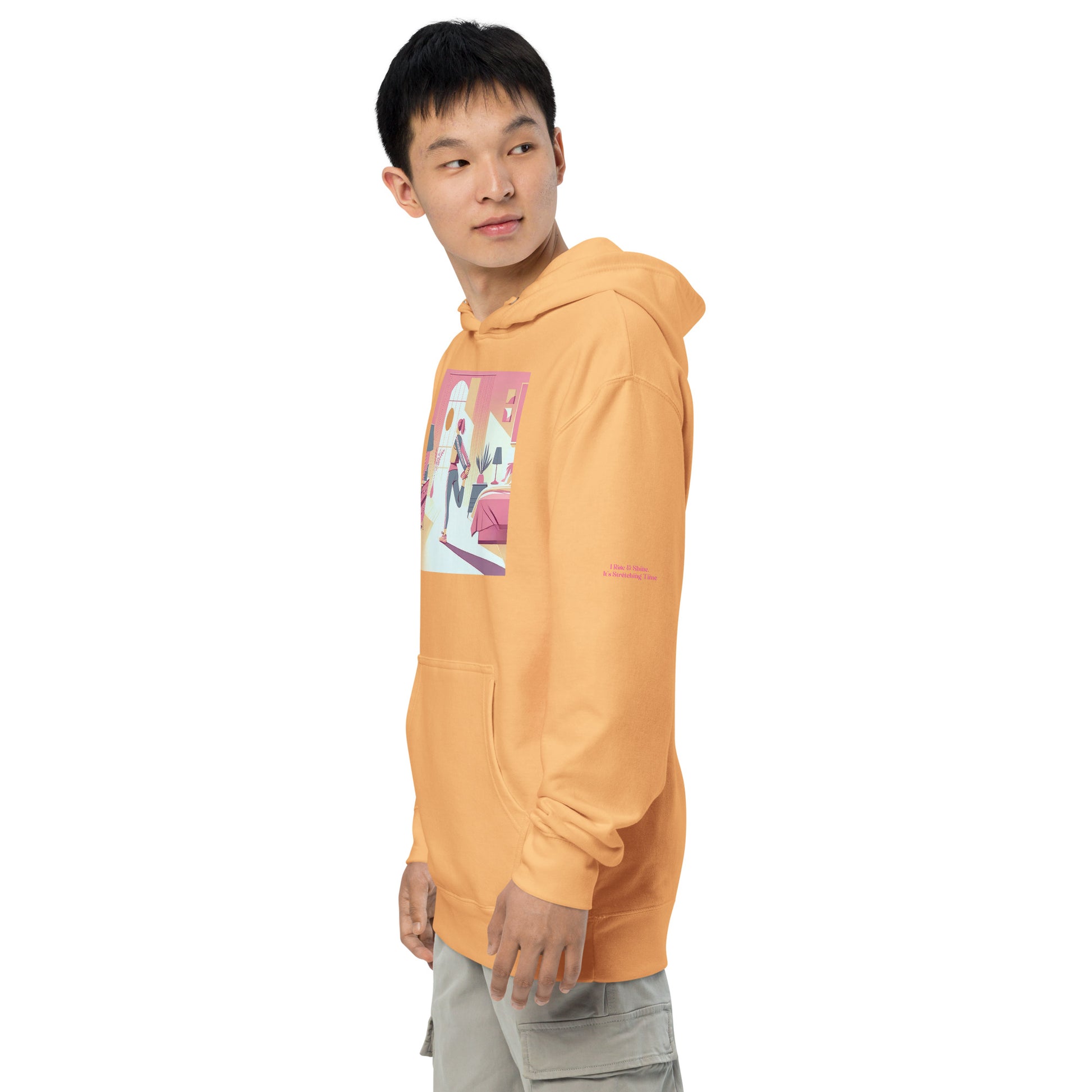 Awake Unisex midweight hoodie Left sleeve 