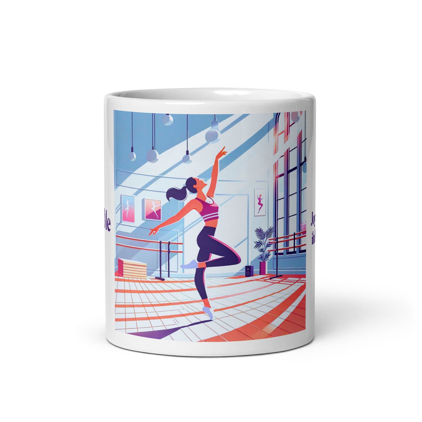 Engage White glossy mug