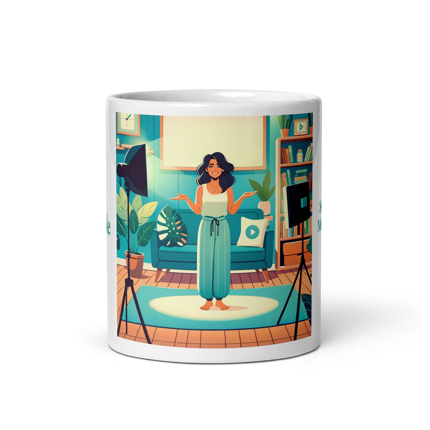 Share White glossy mug