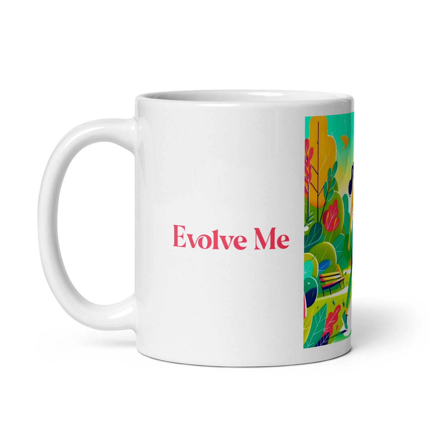 Embrace White glossy mug