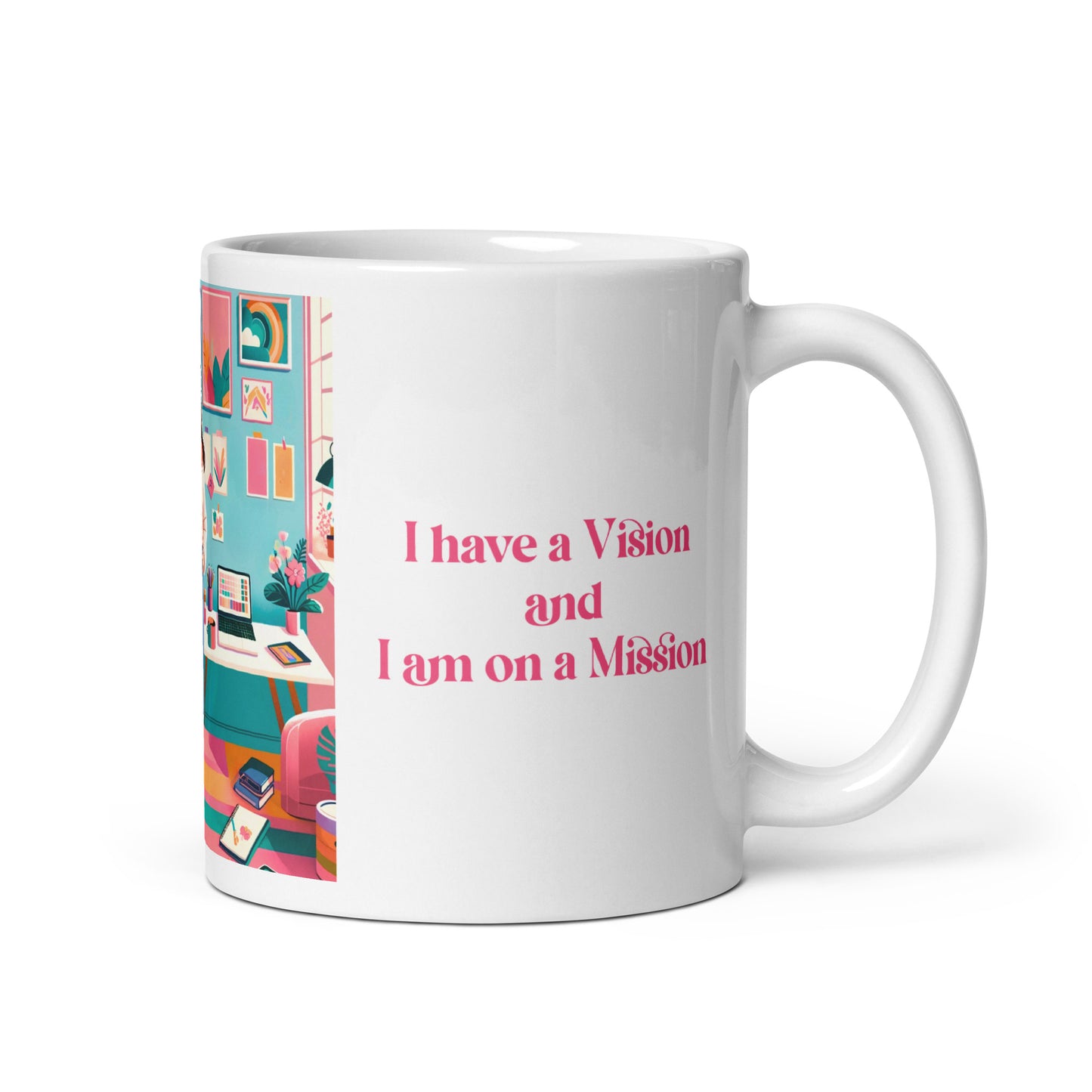 Envision White glossy mug