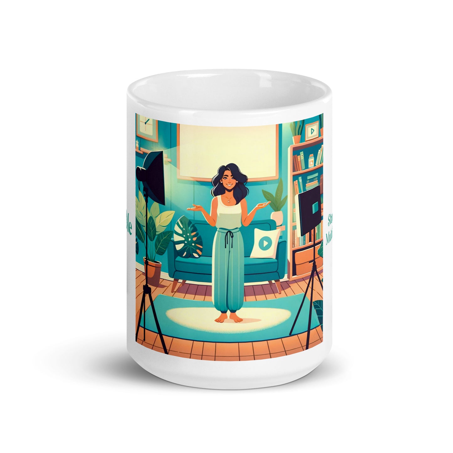 Share White glossy mug