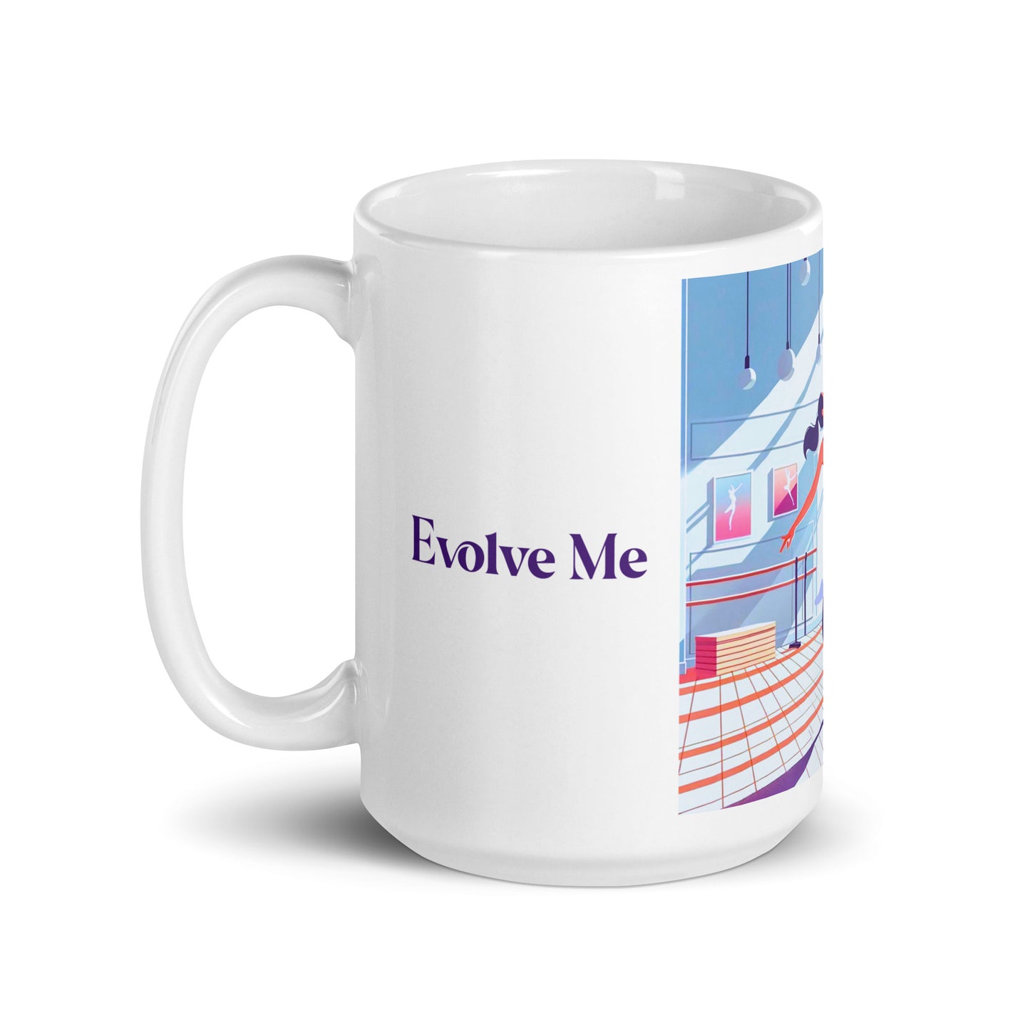 Engage White glossy mug