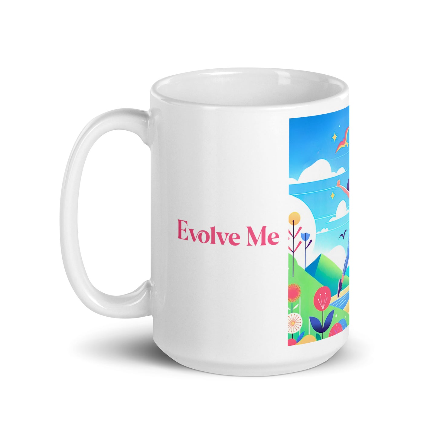 Increase White glossy mug