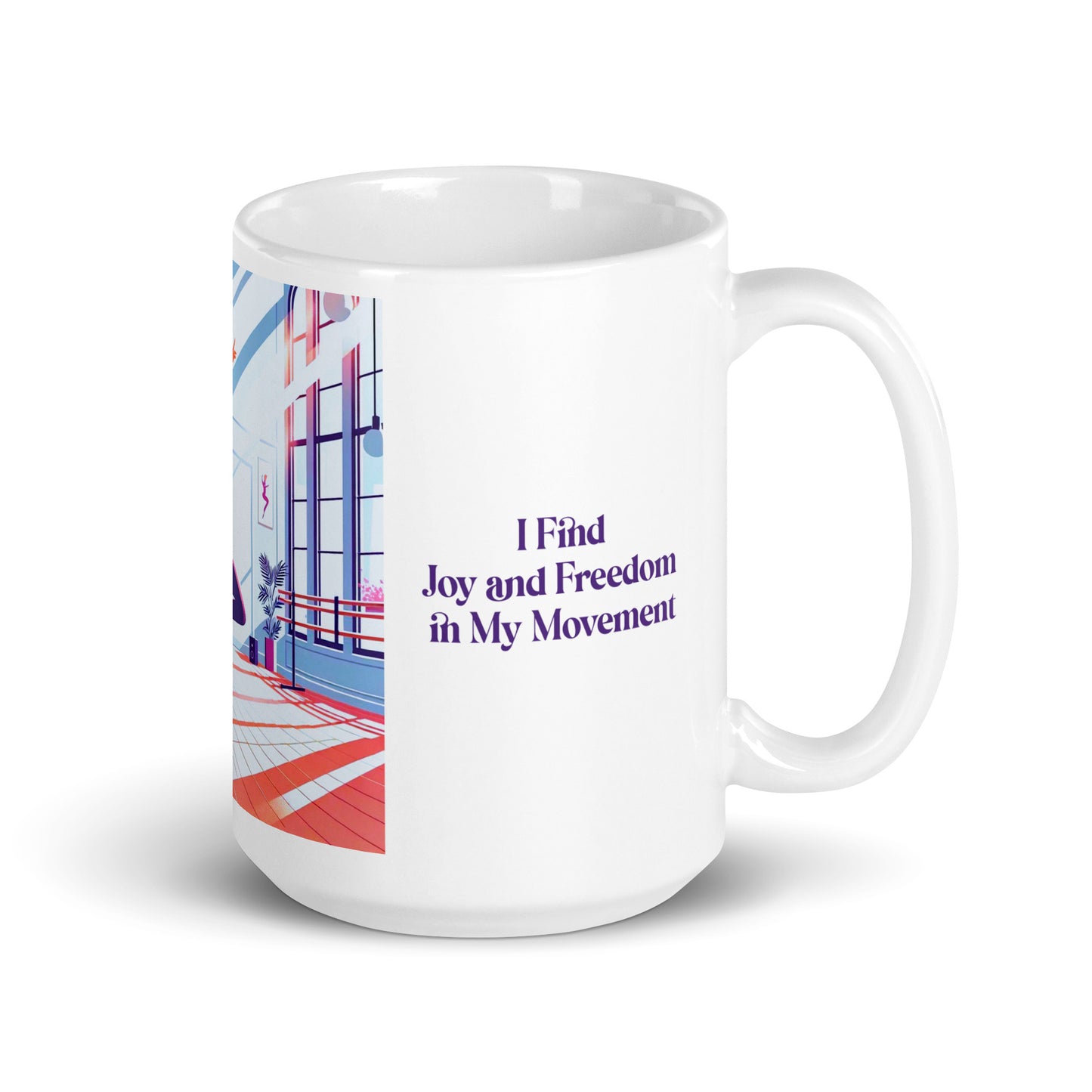 Engage White glossy mug