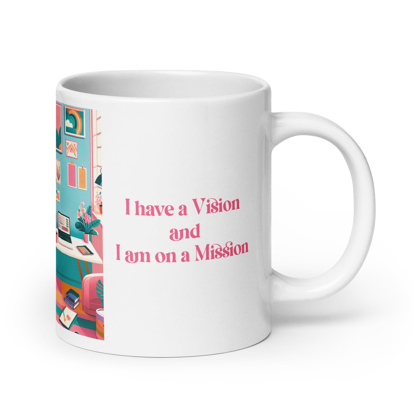 Envision White glossy mug