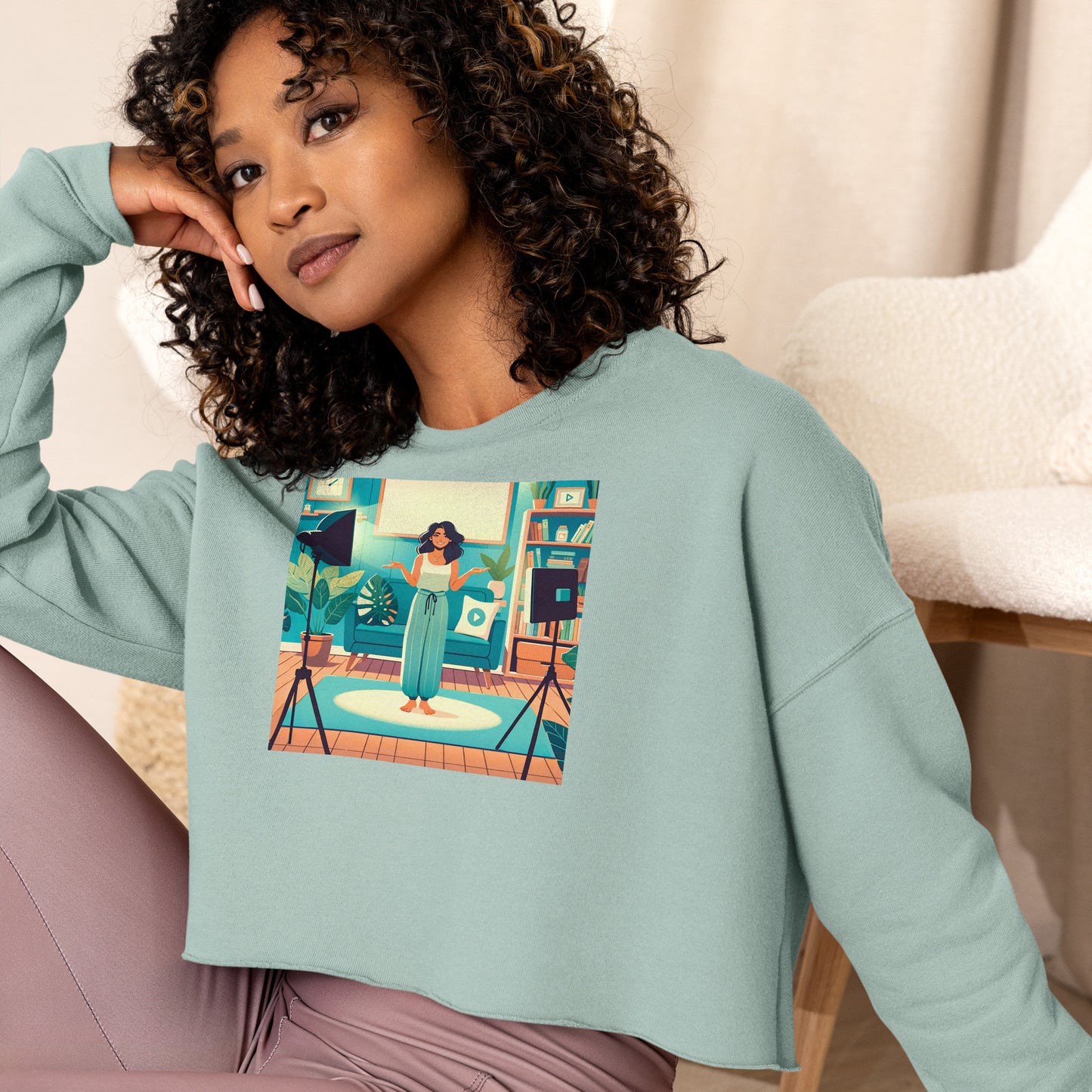 Share Crop Sweatshirt